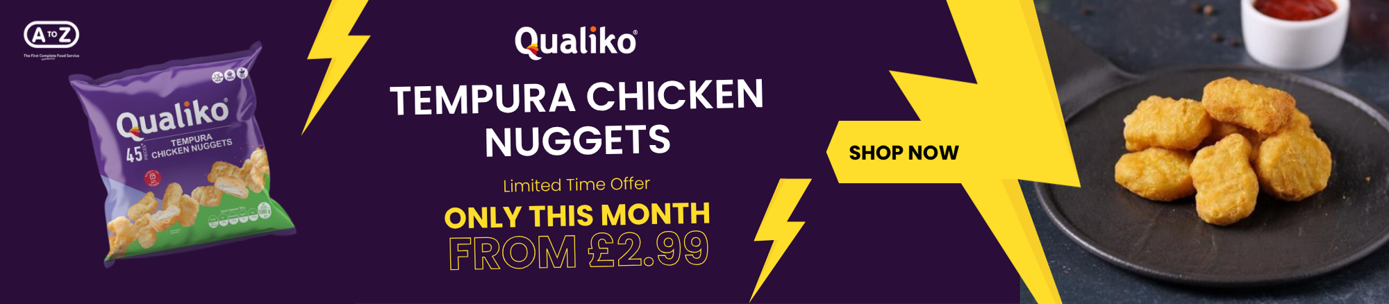  Qualiko Tempura Nuggets Banner