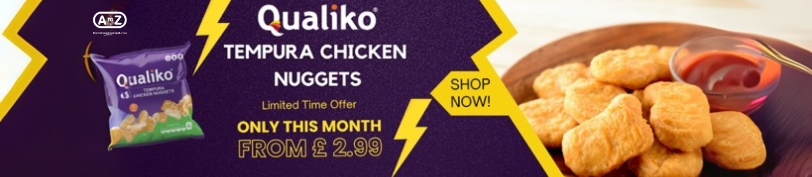  Qualiko Tempura Nuggets Banner
