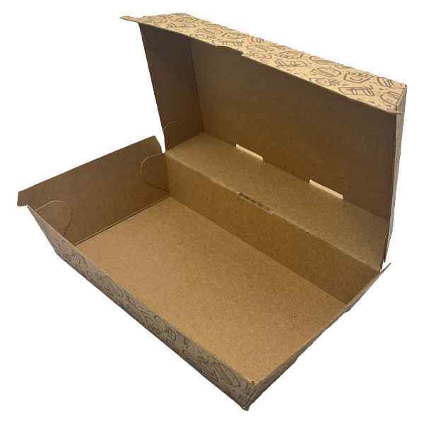 TA10 DELICIOUS FAST FOOD TAKE AWAY BOX 1x200 D110mm  x D195mm x H 80mm