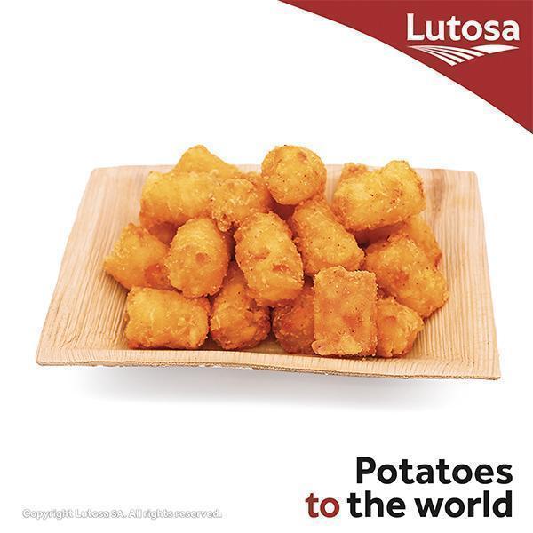 BAG LUTOSA POTATO CRUNCHIES BITES 2.5kg MINI HASH BROWNS