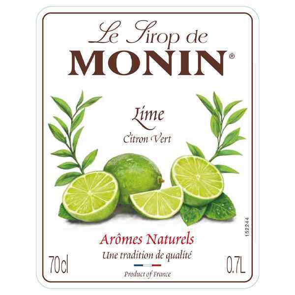 MONIN LIME COFFEE SYRUP 1x70cl