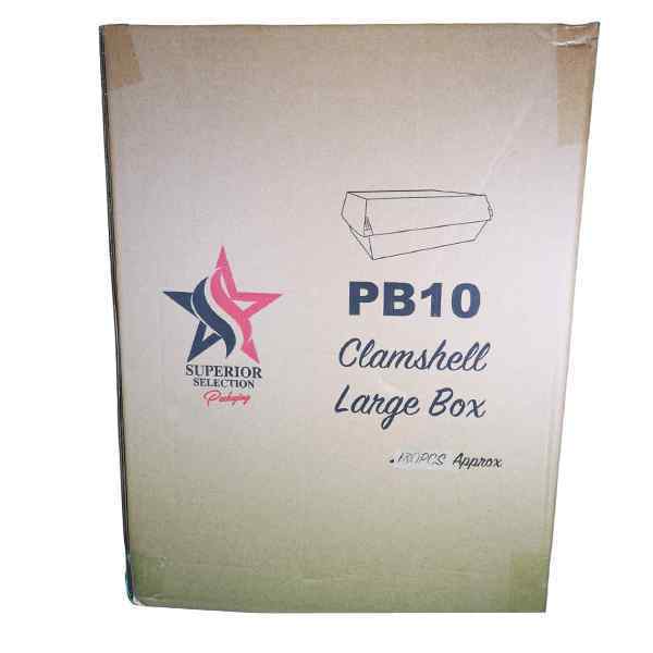 PB10 CLAMSHELL LARGE  BOX ( TT10 )  180's