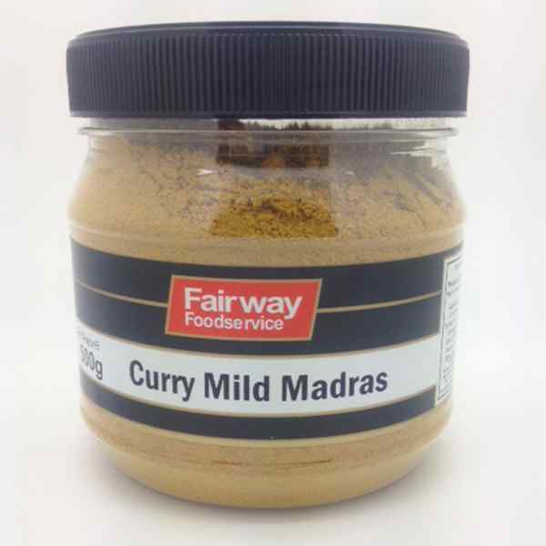 FAIRWAY CURRY POWDER MILD MADRAS 1x500g JAR
