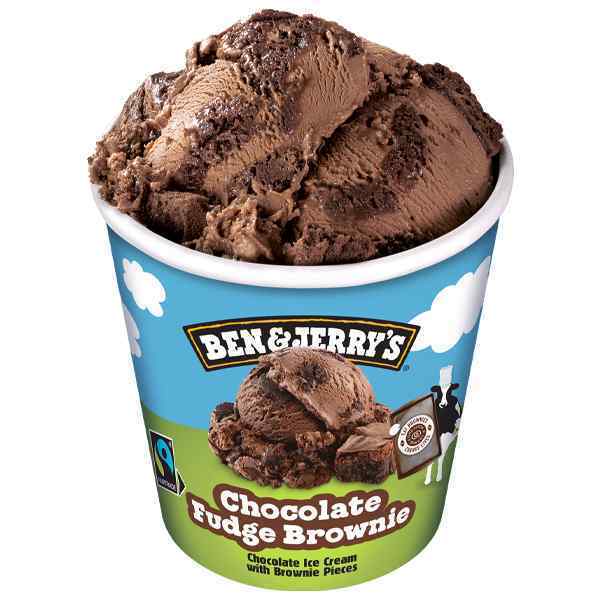 BEN & JERRY'S CHOCOLATE FUDGE BROWNIE 8x465ml