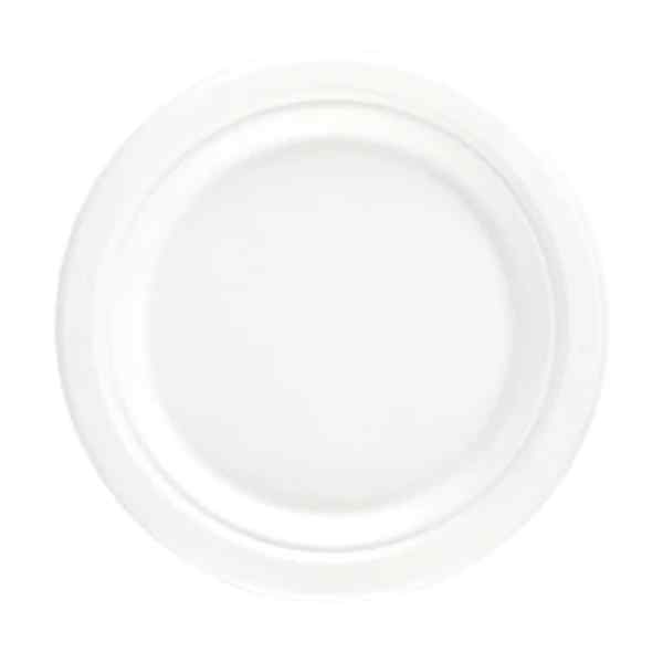 SUGARCANE 9" BAGASSE ROUND PLATES 4x125 BIODEGRADABLE -  91010