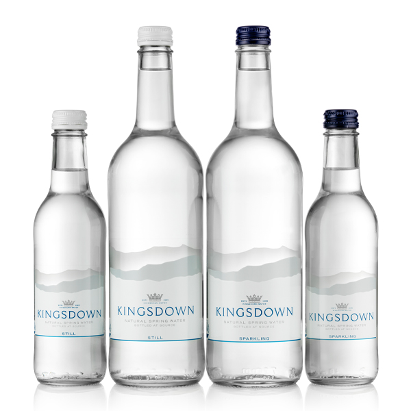 KINGSDOWN GLASS SPARKLING WATER 24x330ml