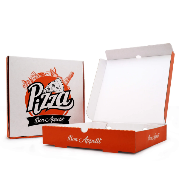 9" DELICIOUS WHITE PIZZA BOX E-FL  1x100