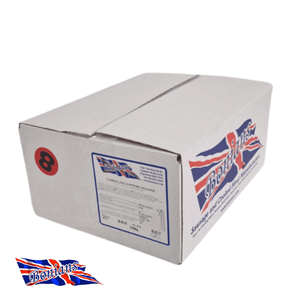 BONIANS FROZEN CUMBERLAND SAUSAGES 4's SUPREME 4.54 kg
