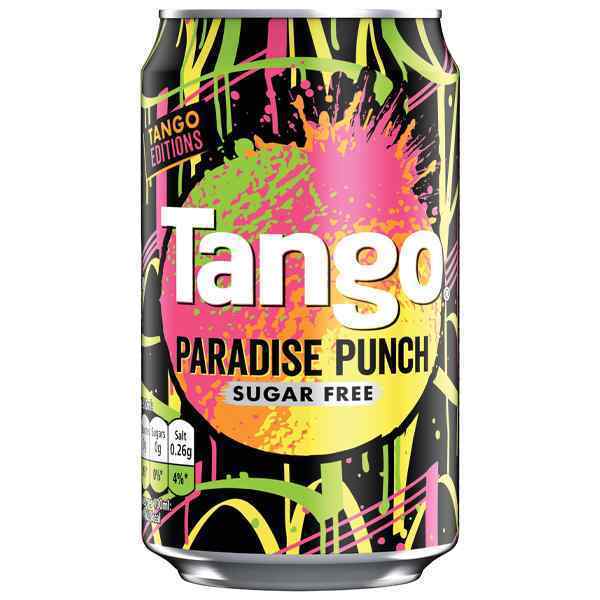 TANGO PARADISE PUNCH SUGAR CANS FREE 24x330ml