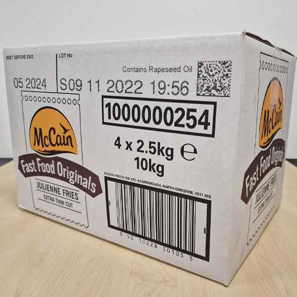 MCCAIN FAST FOOD ORIGINALS JULIENNE FRIES (1000000254 ) 4x2.5kg