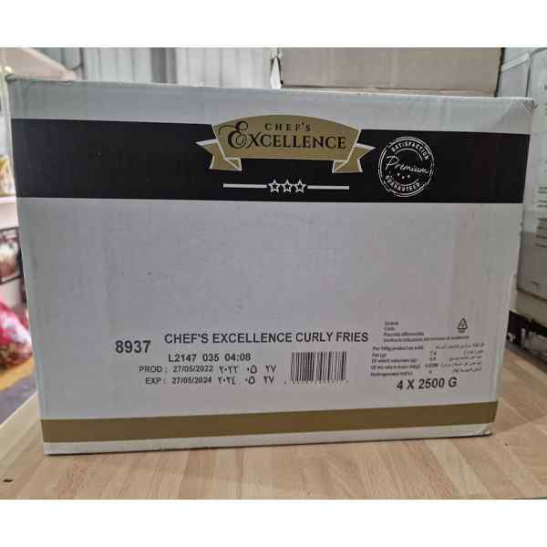 CHEF'S EXCELLENCE CRUNCHY CURLY FRIES 4x2.5kg
