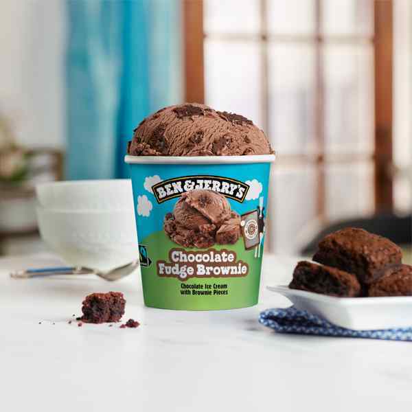 BEN & JERRY'S CHOCOLATE FUDGE BROWNIE 8x465ml