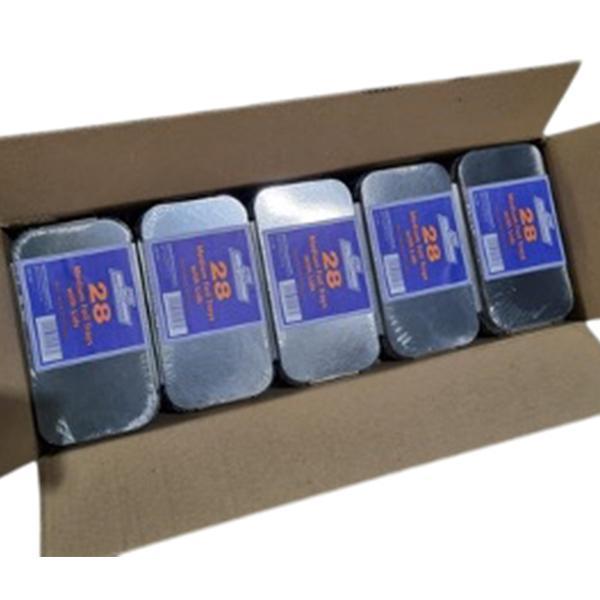 CATERPACK MED. FOIL TRAYS & LIDS 20x10cm 1x28