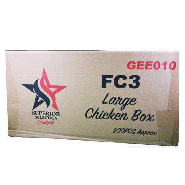 FC3 HOT & CRISPY CHICKEN BOX  1x200 219 x 117 x 74 (WxDxH)