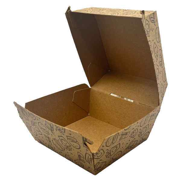 TA6 DELICIOUS FAST FOOD TAKE AWAY BOXES 1x200 D 95mm  x L107mm x H 85mm