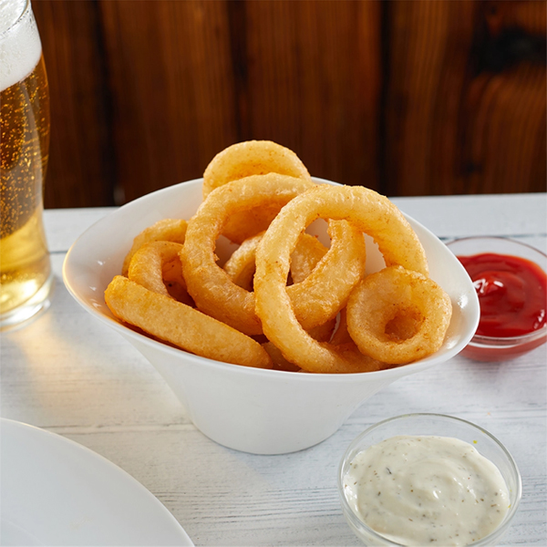 FAIRWAY ASSURED BEER BATTERED ONION RINGS 1kg *BAG