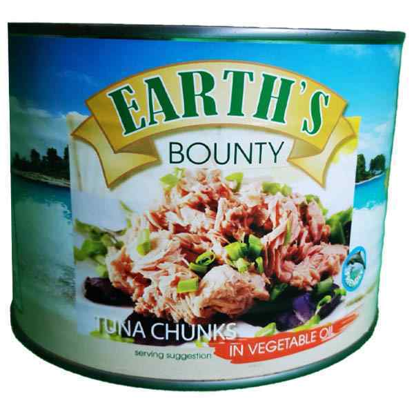 EARTH'S BOUNTY TUNA CHUNKS IN OIL 1x1.705kg