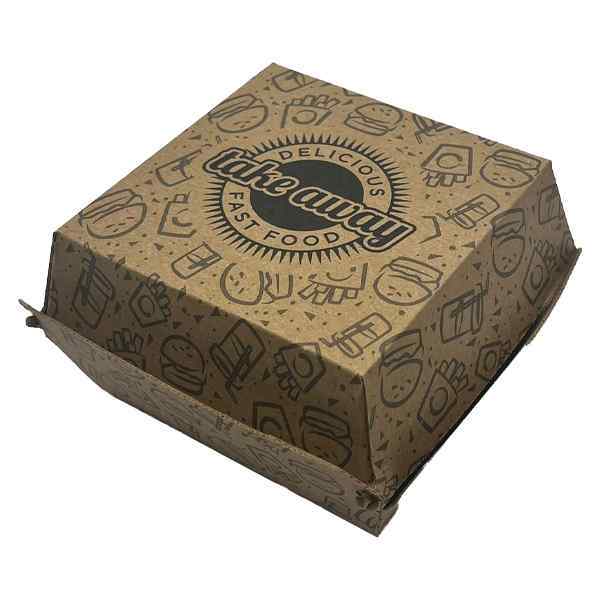 TA7 DELICIOUS FAST FOOD TAKE AWAY BOXES 1x200 D 90mm  x L100mm x H 80mm
