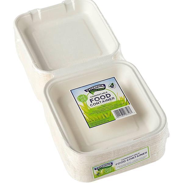 CATERPACK ENVIRO FOOD CONTAINERS  8x8" 1x50