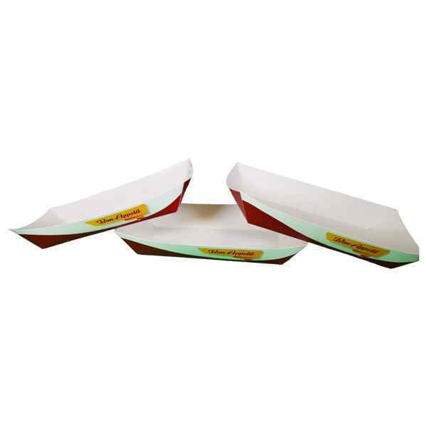 LOT 10  LARGE OPEN TAKE AWAY TRAYS 500's Bottom: 8x18Cm, Top :13x25Cm Height : 3.7Cm