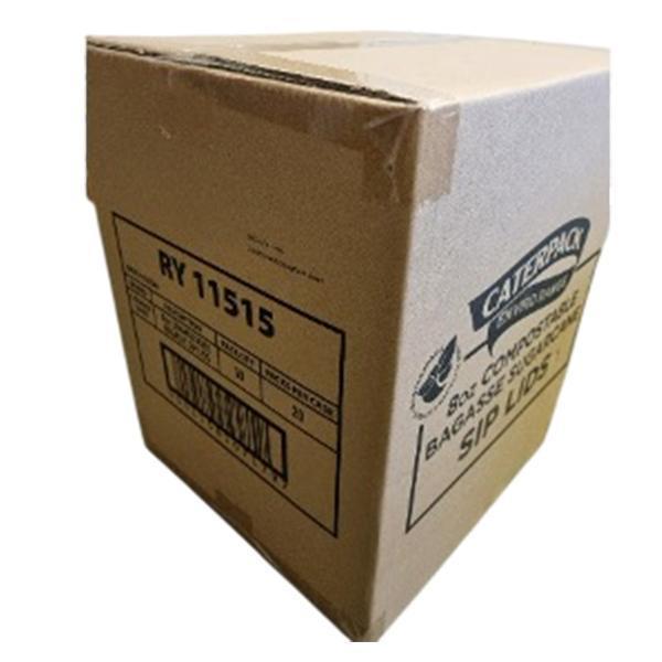 CATERPACK 8oz SIP LID BAGASSE 1x50