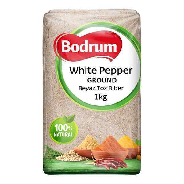 BODRUM GROUND WHITE PEPPER POWDER 1x1kg