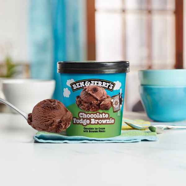 BEN & JERRY'S CHOCOLATE FUDGE BROWNIE 8x465ml