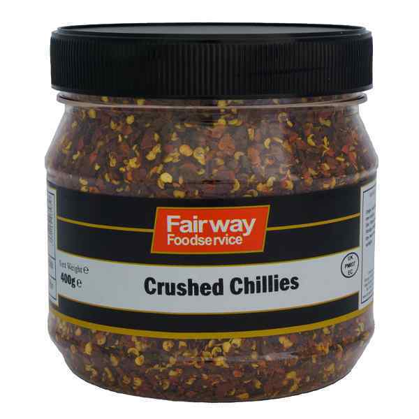 FAIRWAY CRUSHED CHILLIES 1x400gm JAR