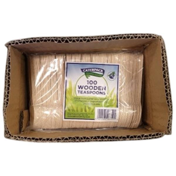CATERPACK ENVIRO WOODEN TEA SPOONS 1x100