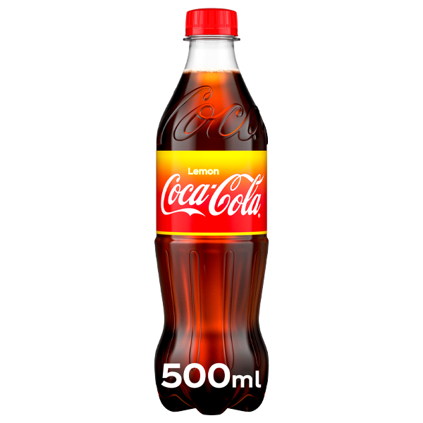 LEMON COCA COLA BOTTLES PET ( GB )12x500ml