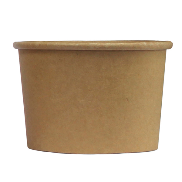 8oz KRAFT PAPER PORTION POTS / CUP 20x25 USE LIDS : GIA092