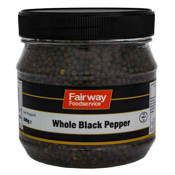 FAIRWAY WHOLE BLACK PEPPER 1x600gm JAR