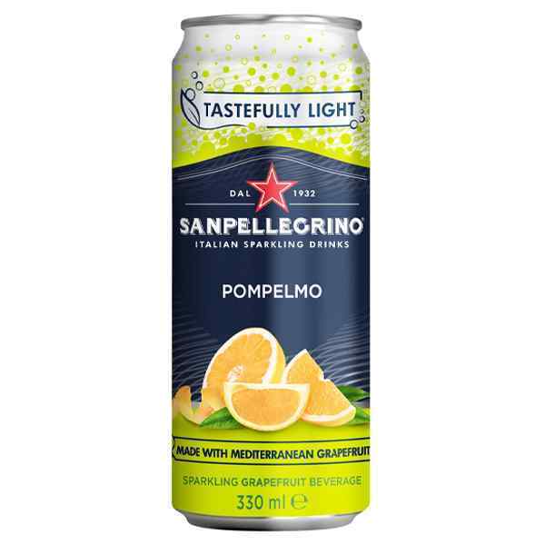 SAN PELLEGRINO GRAPEFRUIT CANS 24x330ml POMPELMO