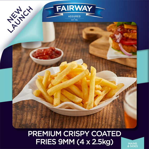 FAIRWAY ASSURED PREMIUM CRISPY COATED FRIES  9MM 4 x 2.5kg