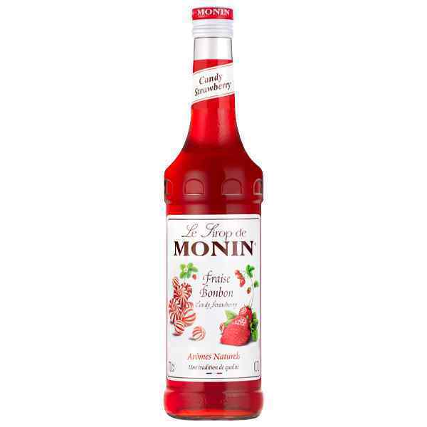 MONIN FRAISE BONBON COFFEE SYRUP 1x70cl STRAWBERRY