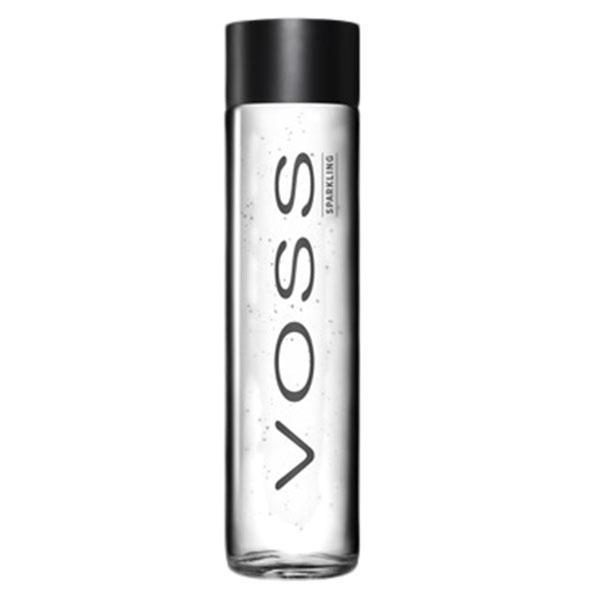 VOSS SPARKLING WATER GLASS BOTTLES 24x375ml