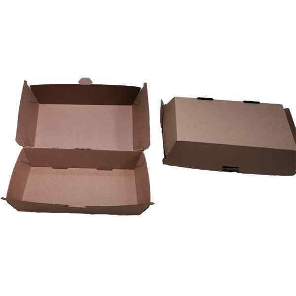 BROWN KRAFT HB10 BURGER & CHIPS BOX 1 x 200 L 193mm  x D 110mm x H 80mm