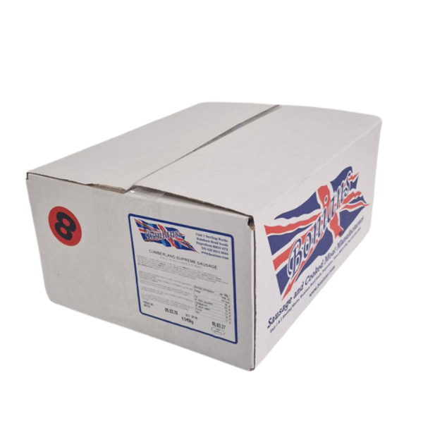 BONIANS FROZEN CUMBERLAND SAUSAGES 8's SUPRIME 4.54 kg