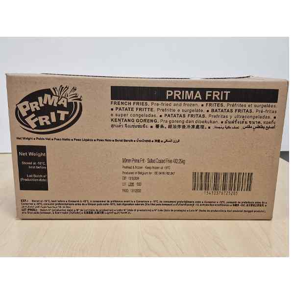 PRIMA FRITES  COATED CHIPS 3/8  10mm 4x2.25kg