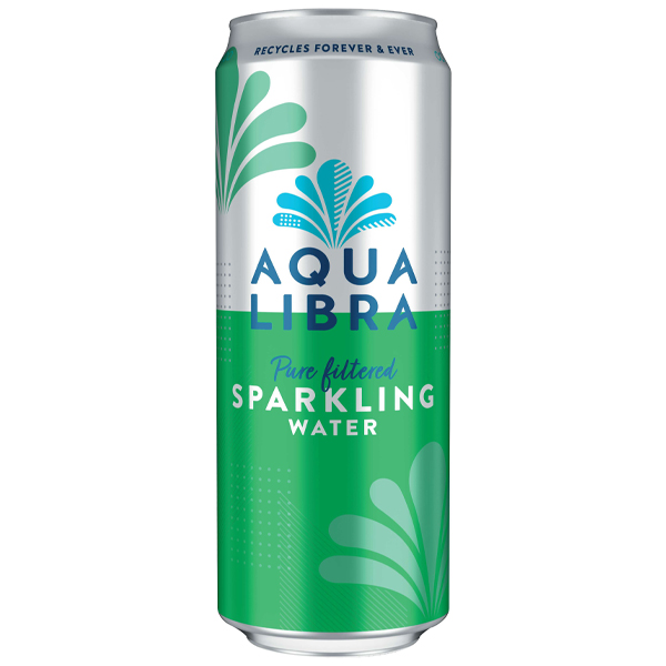 AQUA LIBRA SPARKLING CAN WATER 24x330ml
