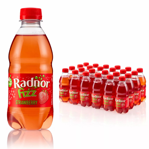 RADNOR FIZZ STRAWBERRY BOTTLES 24x330ml