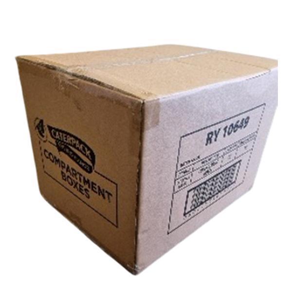 CATERPACK ENIRO 3 COMPARTMENT BOX 8x8" 1x50