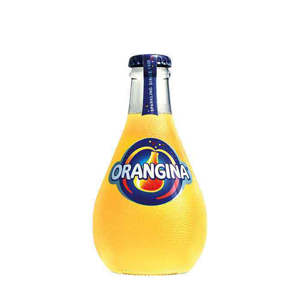 ORANGINA BULBY GLASS BOTTLES 12x250ml