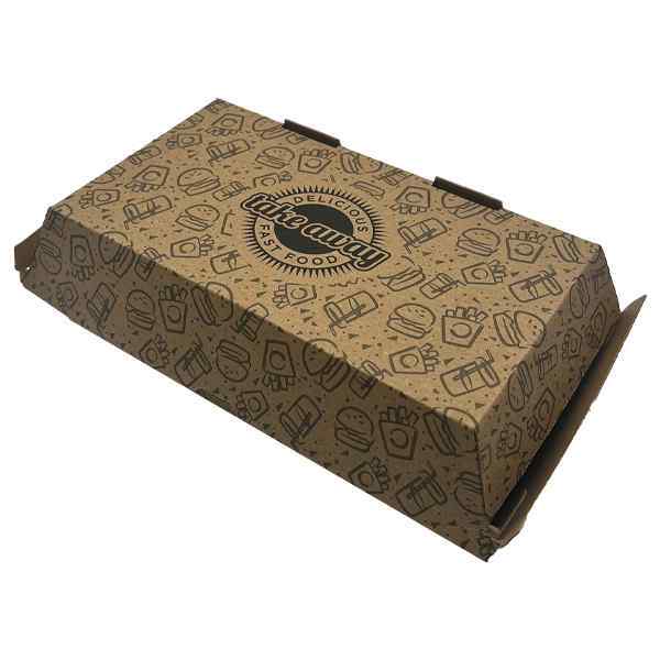 TA10 DELICIOUS FAST FOOD TAKE AWAY BOX 1x200 D110mm  x D195mm x H 80mm