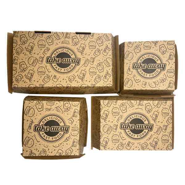 TA7 DELICIOUS FAST FOOD TAKE AWAY BOXES 1x200 D 90mm  x L100mm x H 80mm