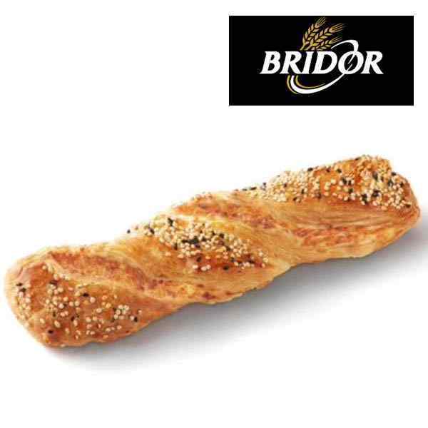 BRIDOR FROZEN READY TO BAKE FINE BUTTER ONION AND CHEESE TWIST 70 x90gm CODE:38238