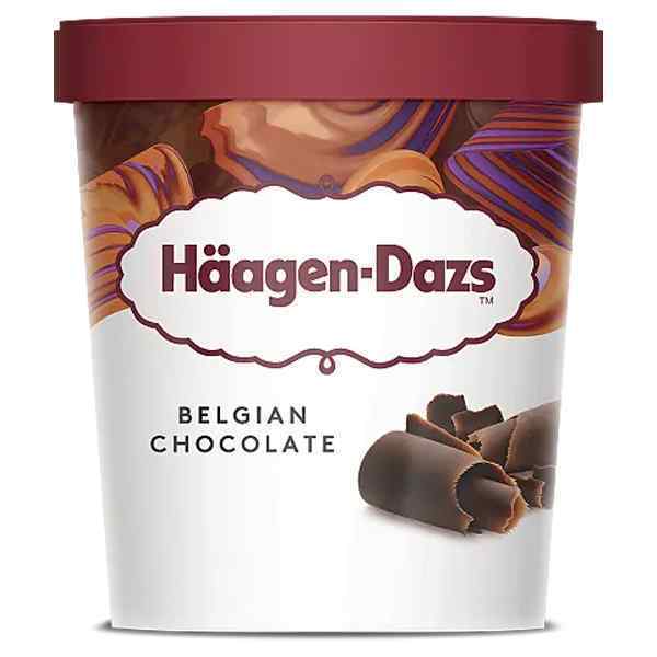 HAAGEN DAZS BELGIAN CHOCOLATE 8x500ml BEST BEFORE DATE : 29.05.2024