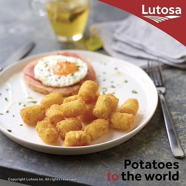 BAG LUTOSA POTATO CRUNCHIES BITES 2.5kg MINI HASH BROWNS