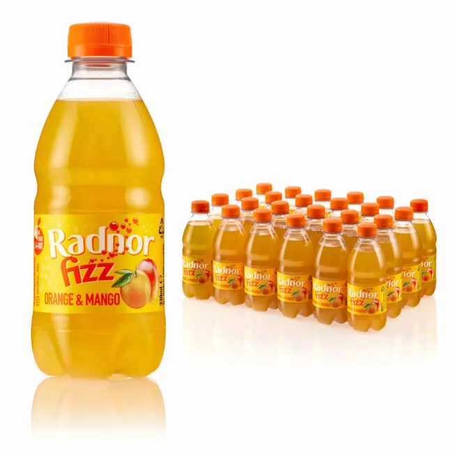 RADNOR FIZZ ORANGE AND MANGO BOTTLES 24x330ml