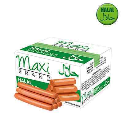 MAXI HALAL SAUSAGES 8's  4.54kg